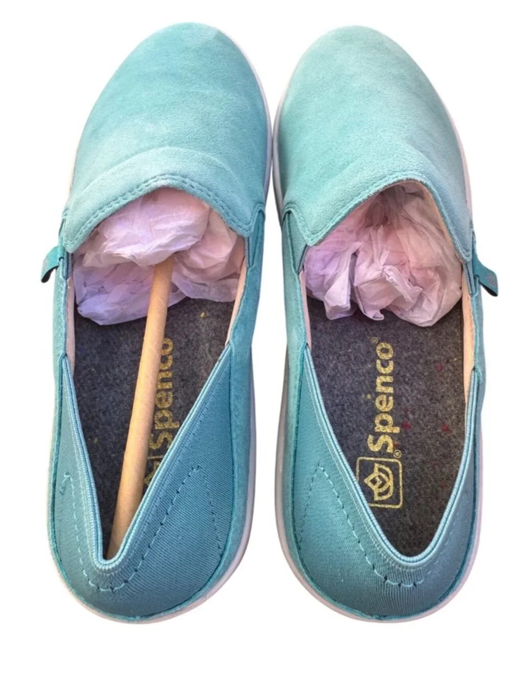 Waco Saylor Size 8.5 D Women’s Aqua Sea Slip On Sneaker EU 39D Wide Spenco NWB